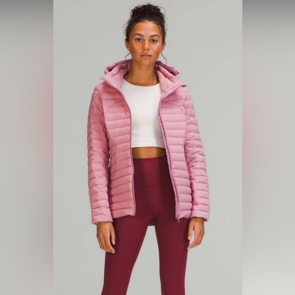 NWOT Lululemon Pack It Down Jacket 700 Fill Pink Taupe Sz 6